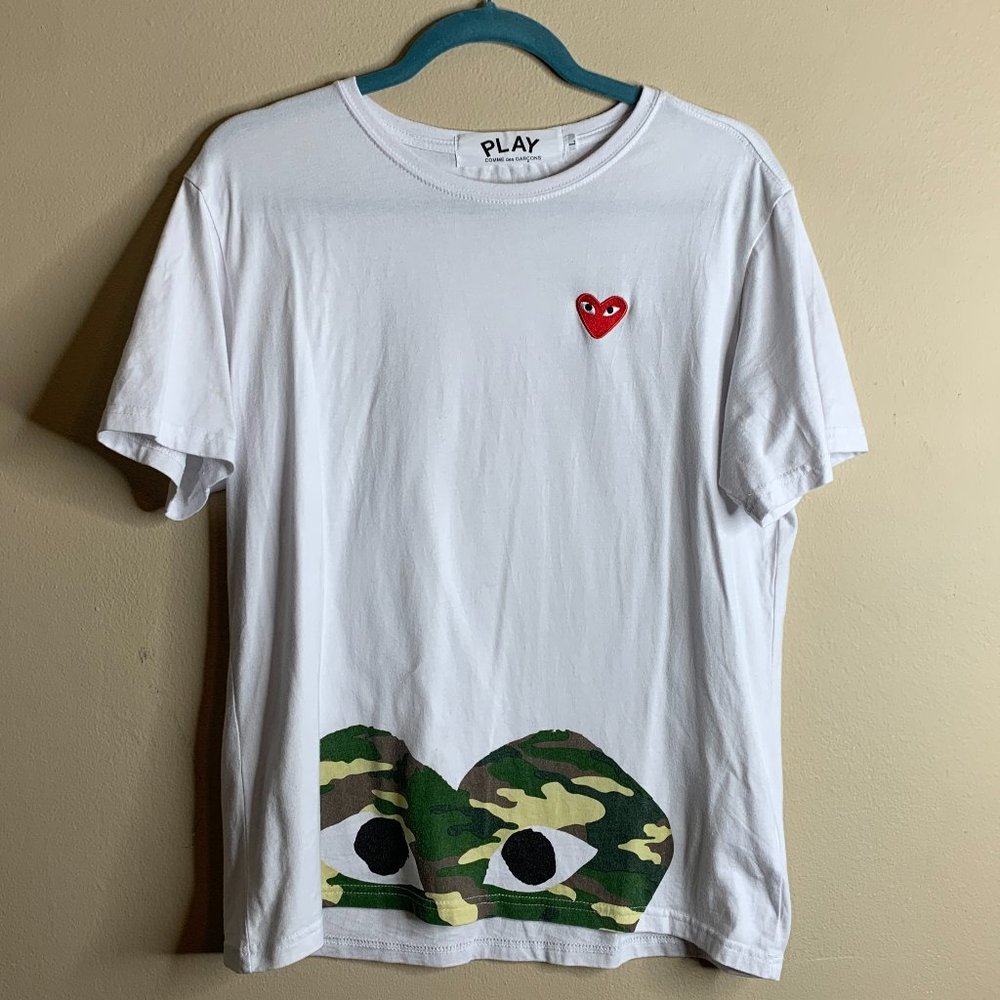 Comme des Garcons Camo Heart Tee